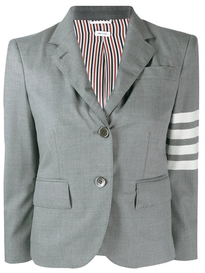 4-Bar Plain Weave Suiting Jacket