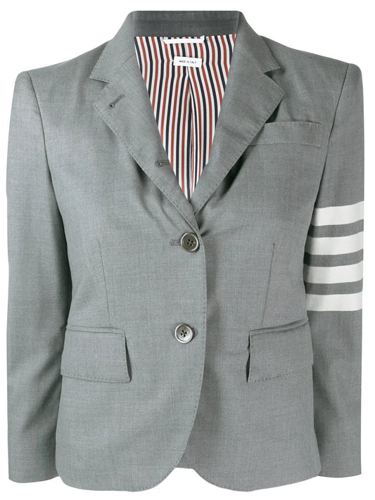 4-Bar Plain Weave Suiting Jacket