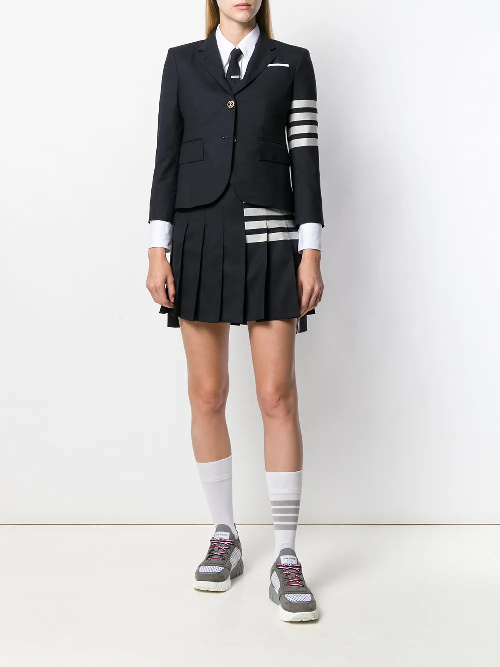 4-Bar Plain Weave Suiting Jacket