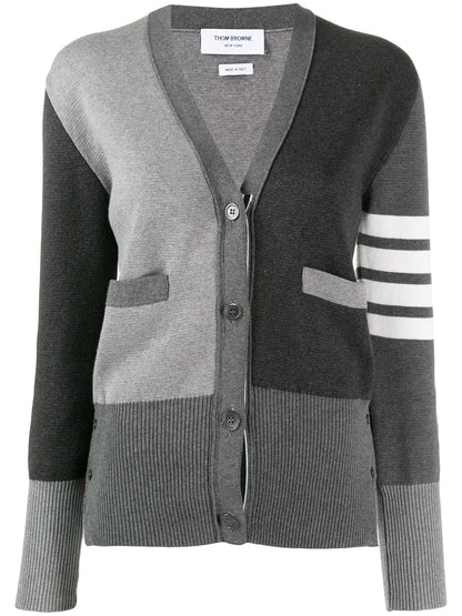 Funmix 4-Bar V-Neck Cardigan