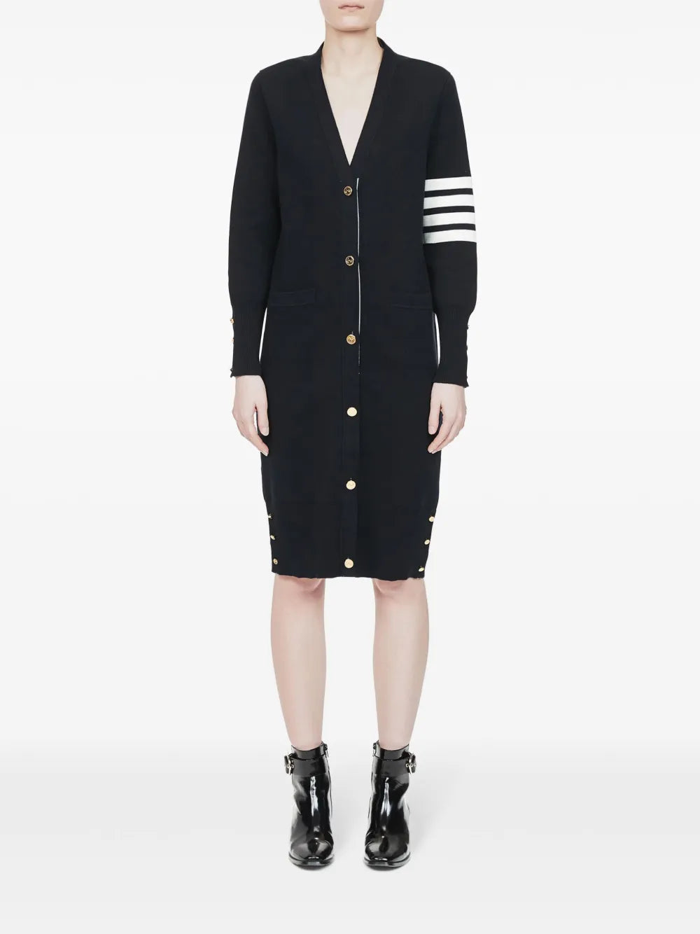4-Bar Stripe Cardi-Coat
