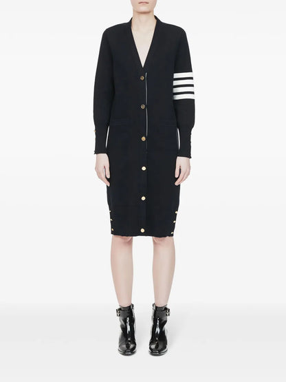 4-Bar Stripe Cardi-Coat