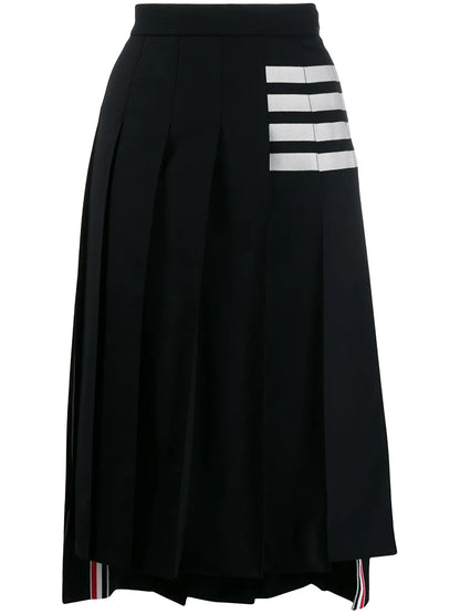4-Bar Pleated Skirt
