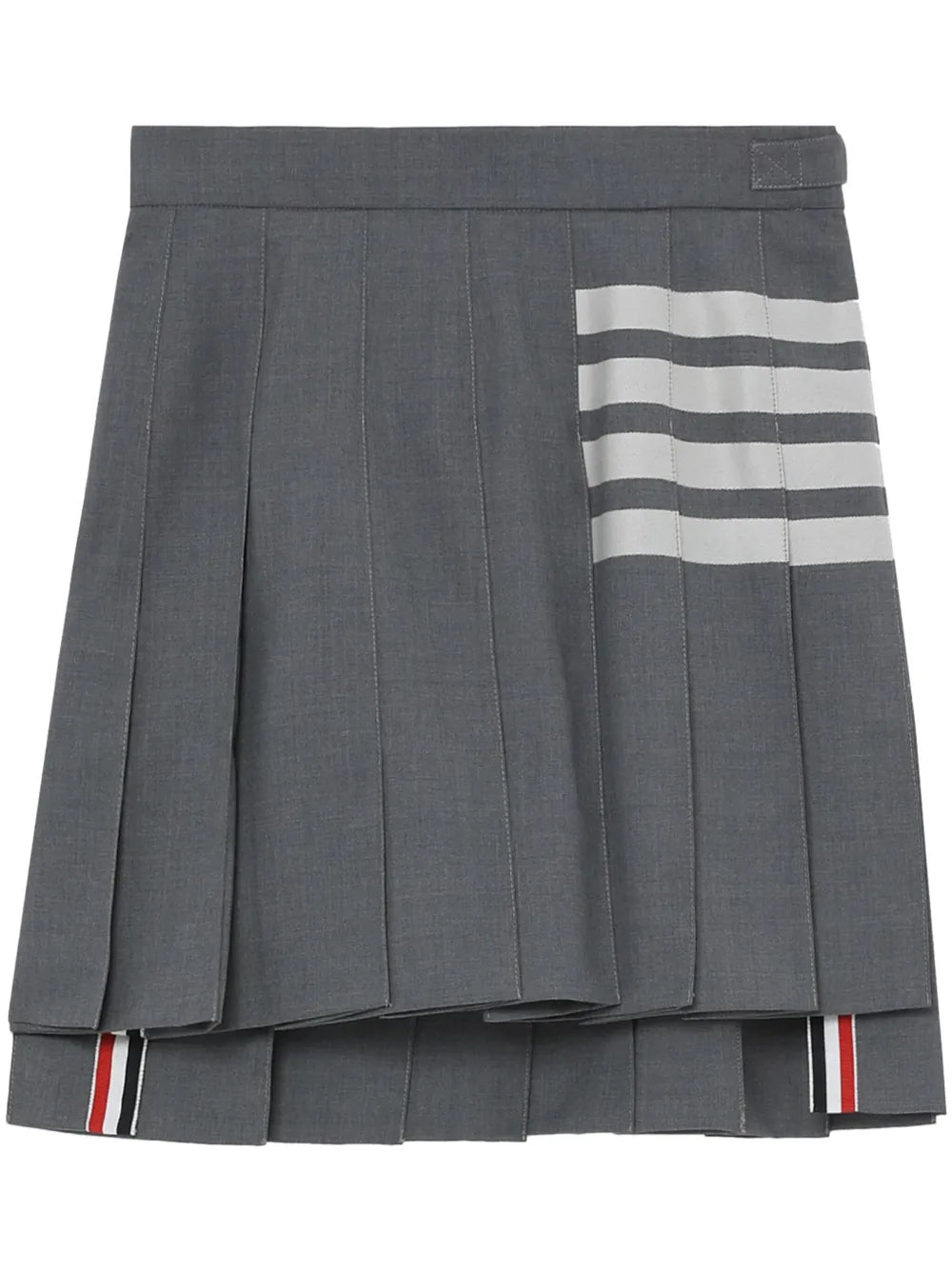 4-Bar Pleated Miniskirt