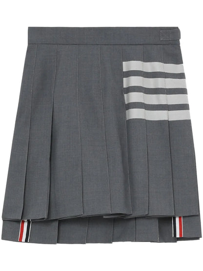 4-Bar Pleated Miniskirt