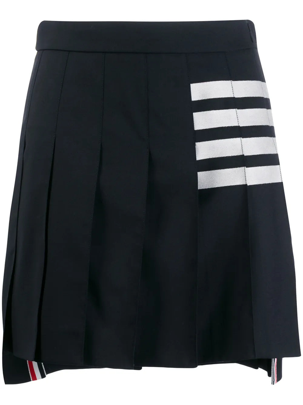 4-Bar Pleated Miniskirt