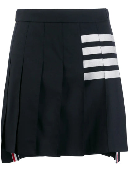 4-Bar Pleated Miniskirt