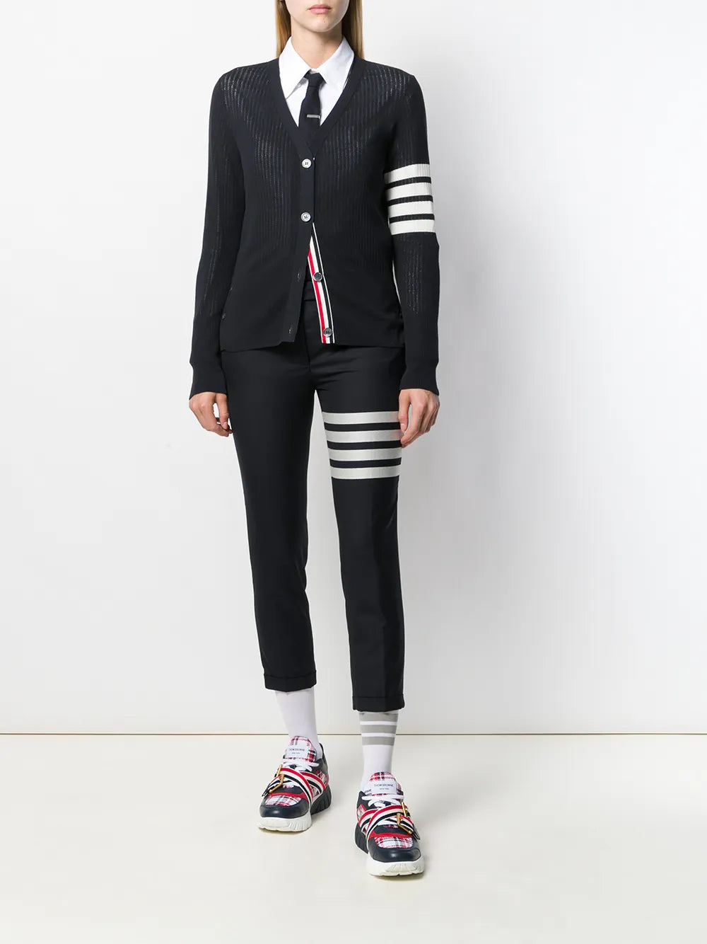 4-Bar Stripe Skinny Trousers