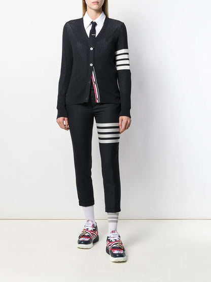 4-Bar Stripe Skinny Trousers