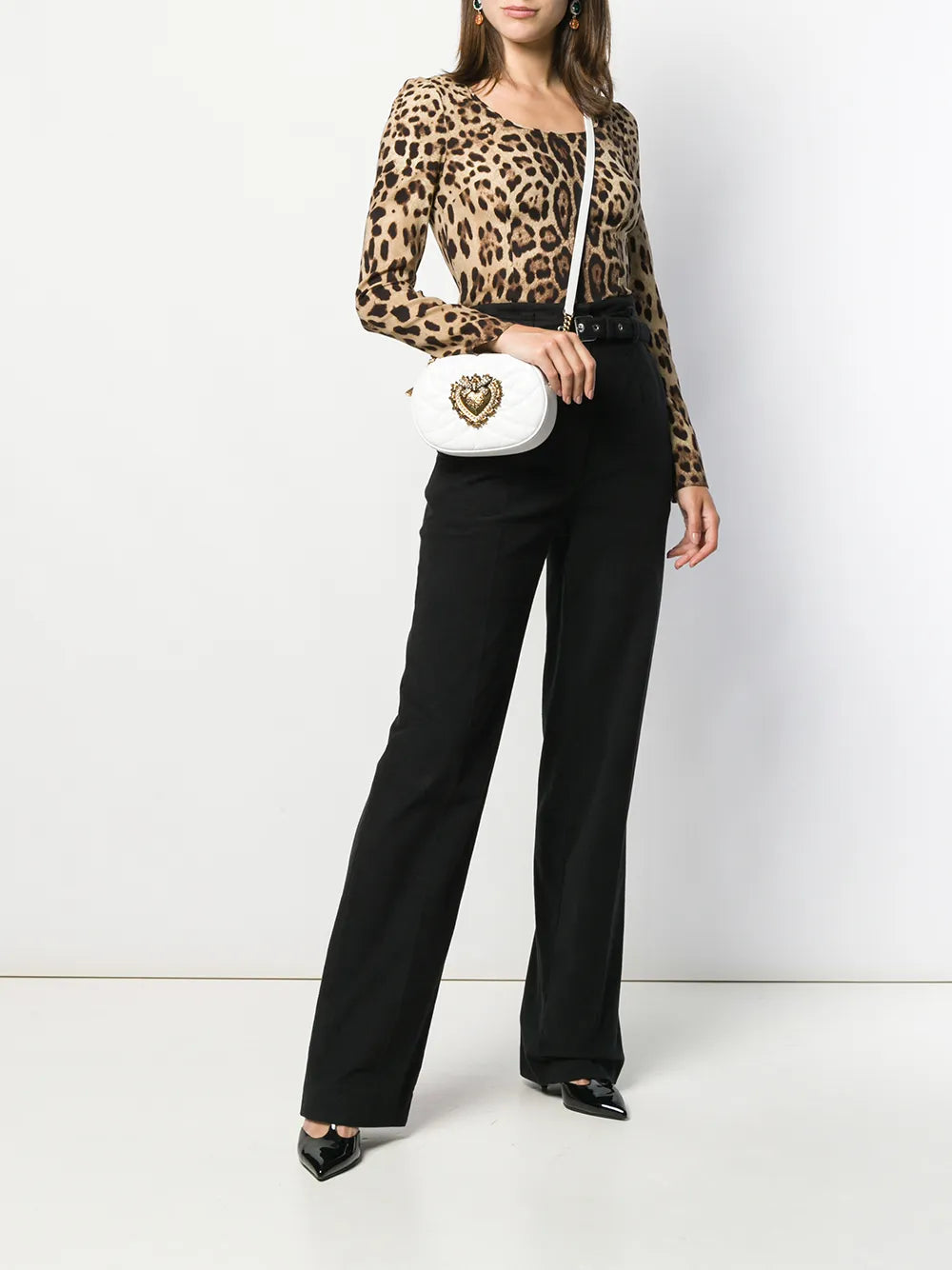 Leopard-Print Long-Sleeve T-Shirt
