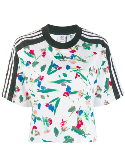 Cropped Allover Print T-Shirt