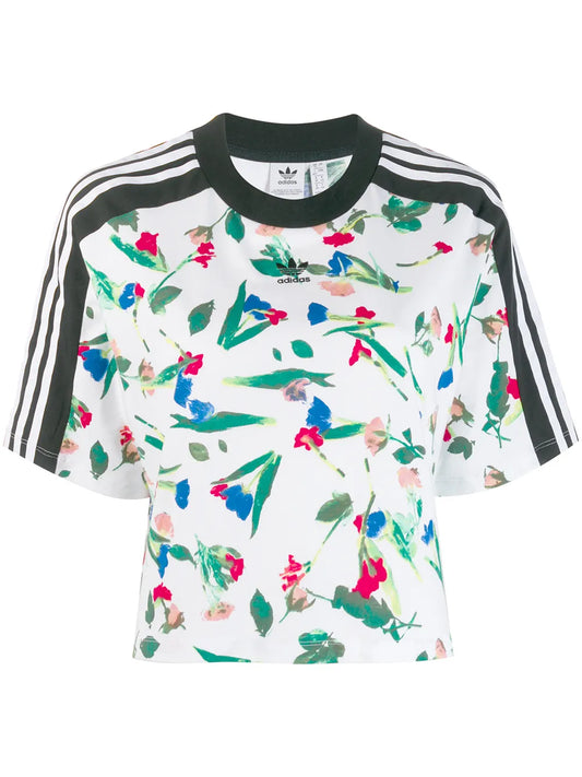 Cropped Allover Print T-Shirt