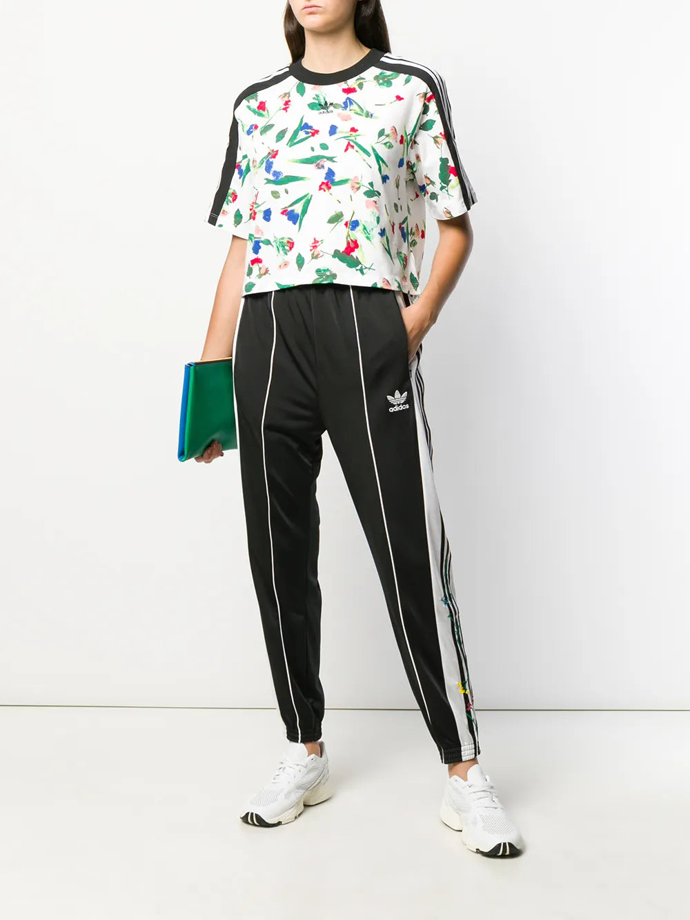 Cropped Allover Print T-Shirt