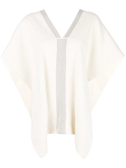 Short-Sleeve Flared Sweater