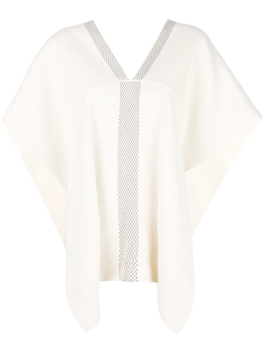 Short-Sleeve Flared Sweater