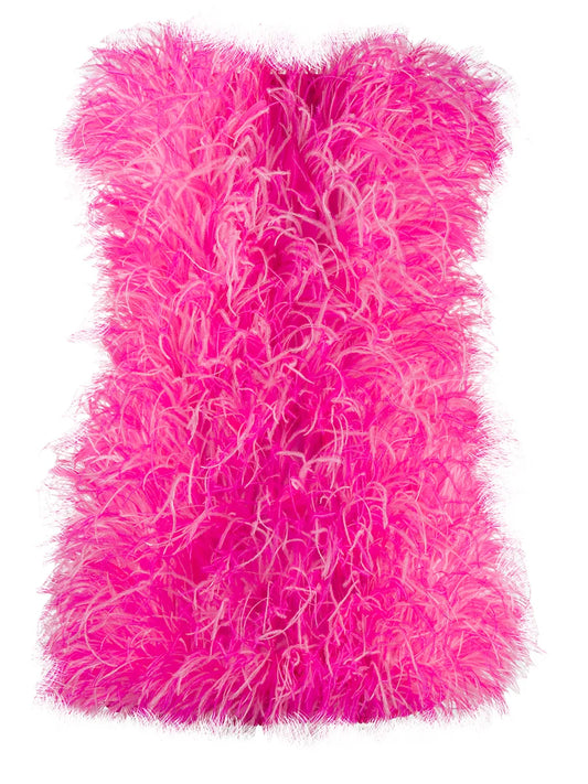 Feather Mini Dress