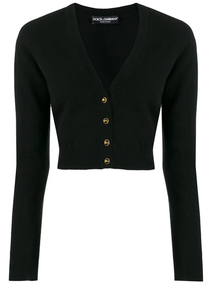 Cropped Cashmere Cardigan