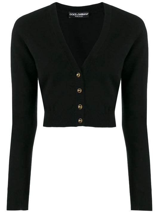 Cropped Cashmere Cardigan