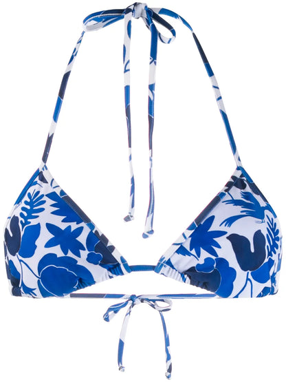 Printed String Bikini Bottoms