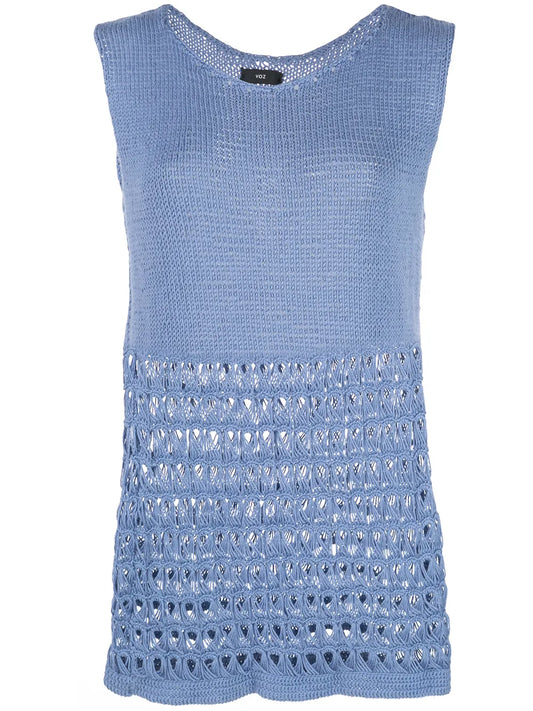 Sleeveless Knitted Top