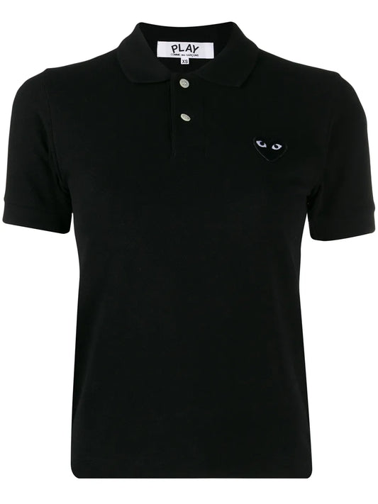 Embroidered Heart Polo Shirt
