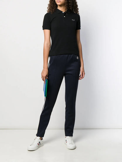 Embroidered Heart Polo Shirt