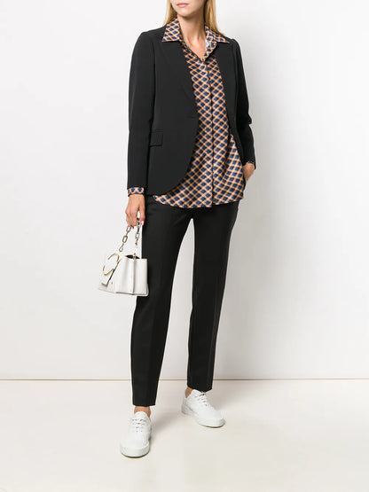 Cropped Slim-Fit Trousers