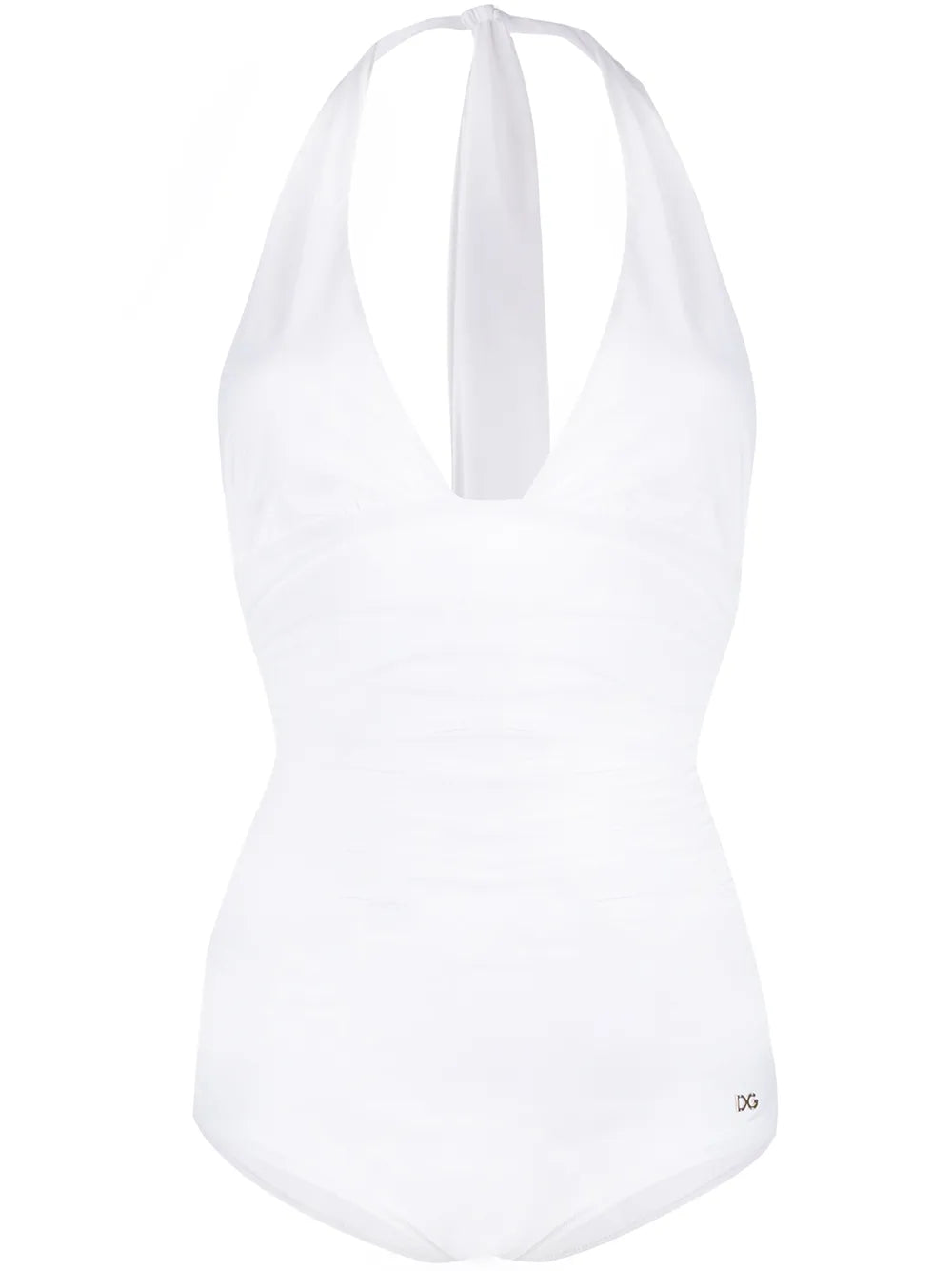 Plunge-Neck One-Piece Swimsuit