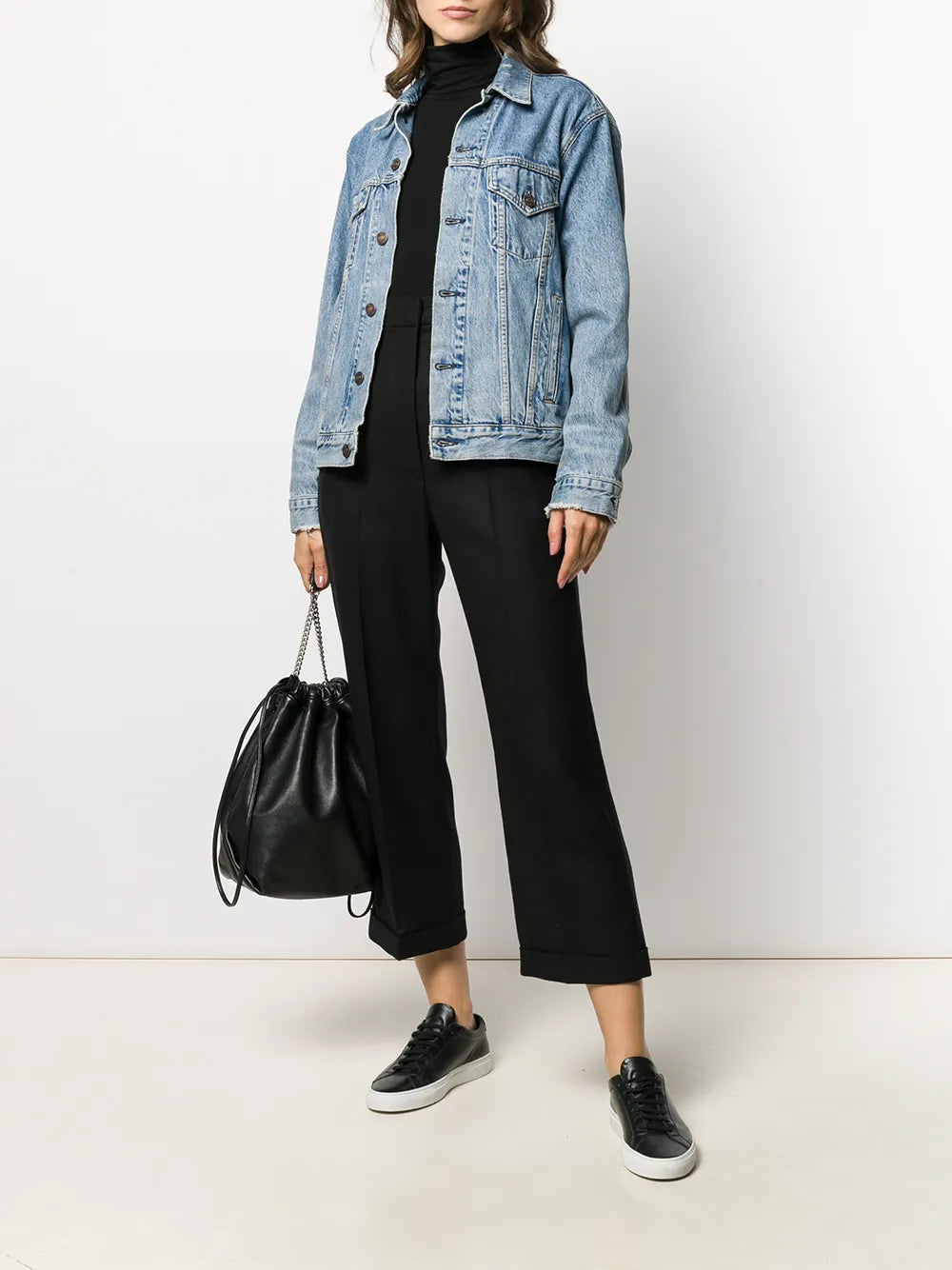 Turtleneck Jersey Top