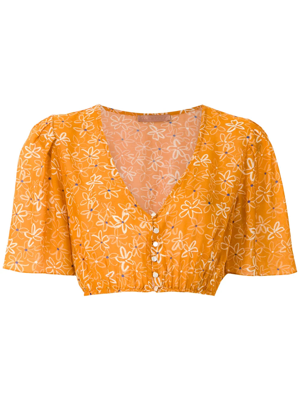 Runa Printed Crop Blouse