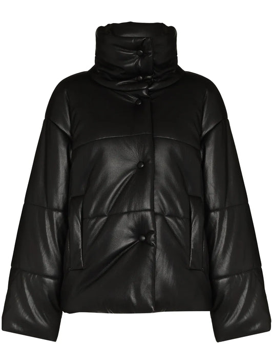 Hide Vegan Leather Puffer Jacket