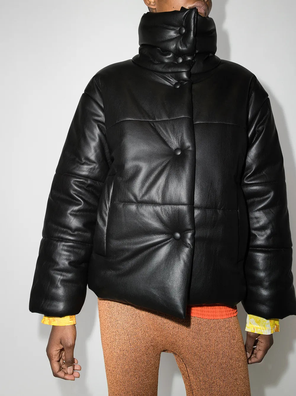 Hide Vegan Leather Puffer Jacket