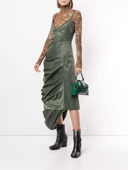 Asymmetric Drape Dress