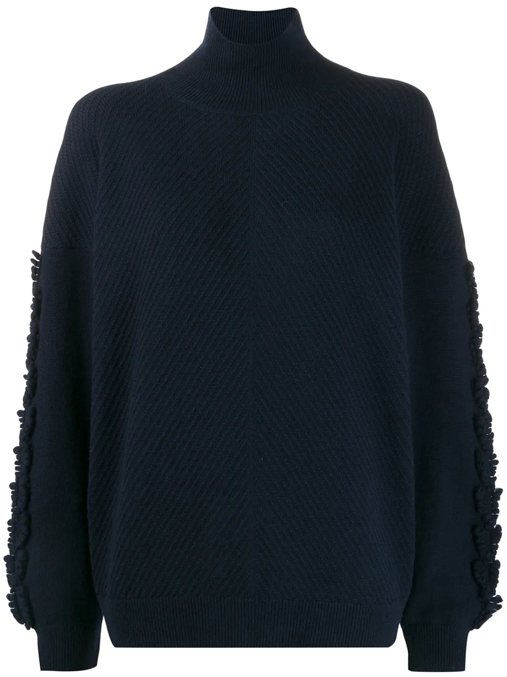 Textured Sleeves Detail Jumper