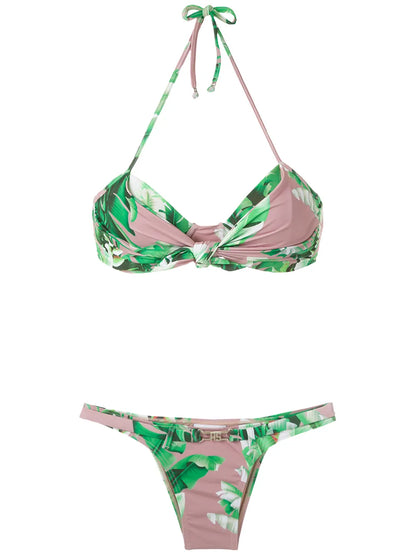 Floral Print Bikini Set
