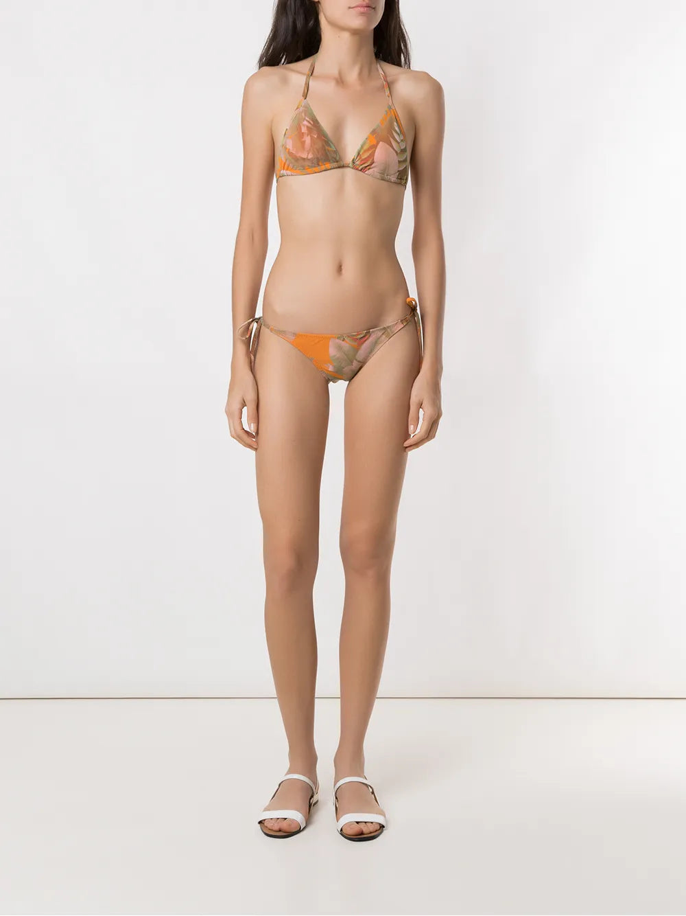 Printed Triangle Bikini Set