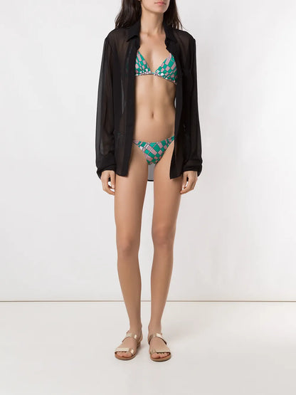 Geometric Print Bikini Set