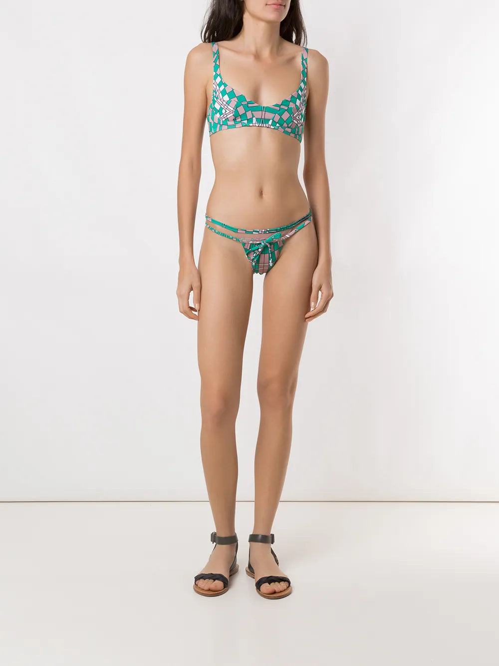 Geometric Print Bikini Set