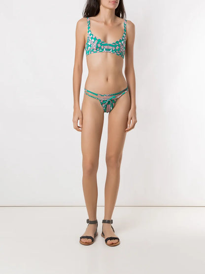 Geometric Print Bikini Set