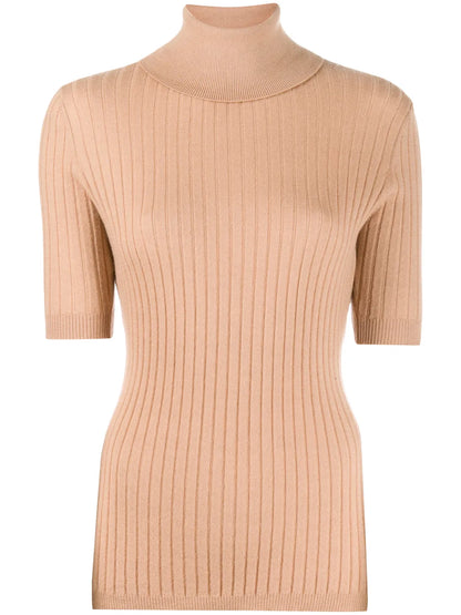 Ribbed Roll-Neck Victoria Sweater