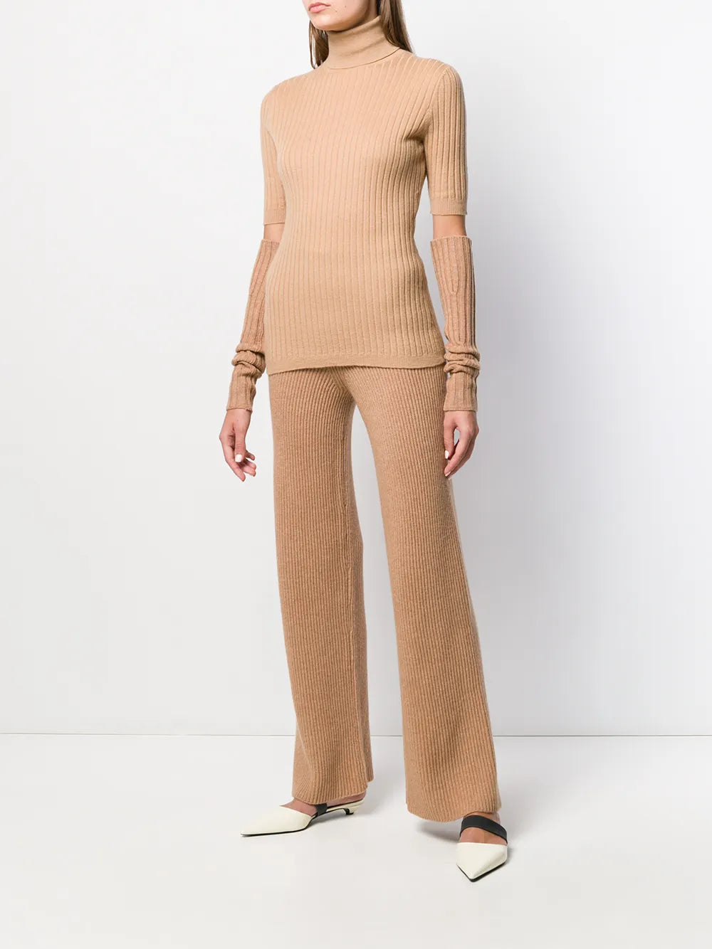 Ribbed Roll-Neck Victoria Sweater