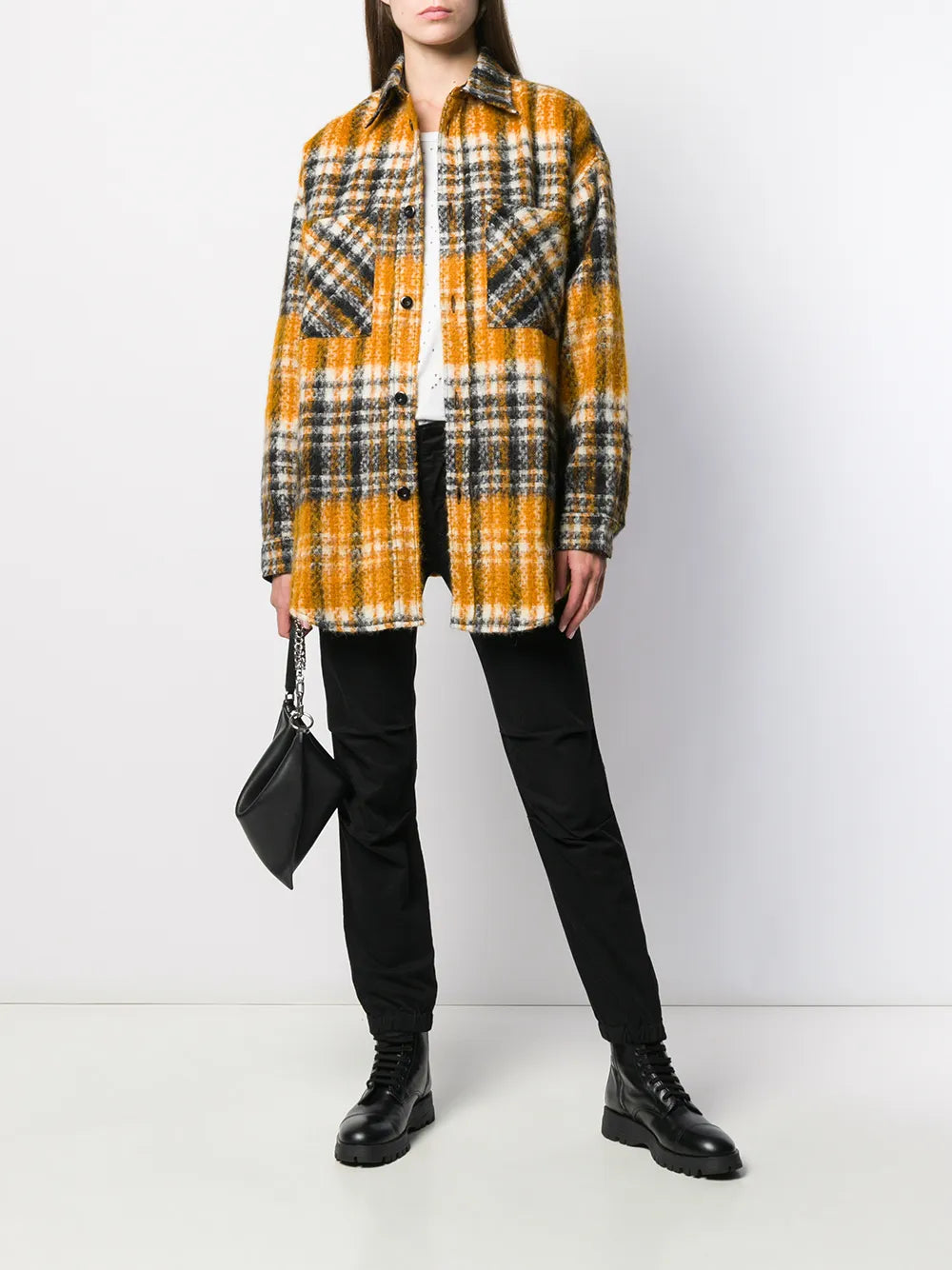 Check Oversized Shirt