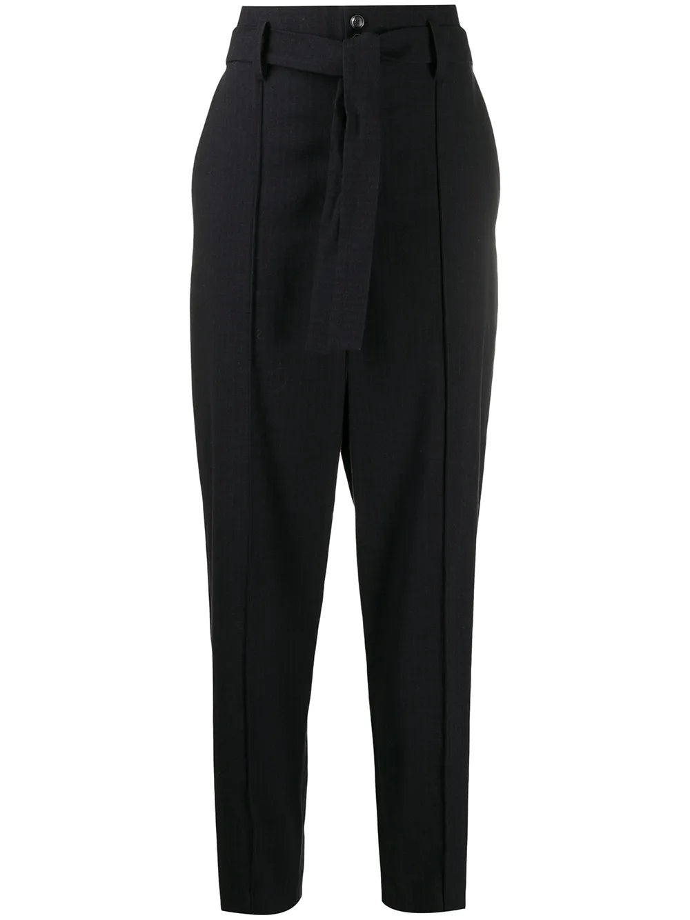 High-Waist Tapered Trousers