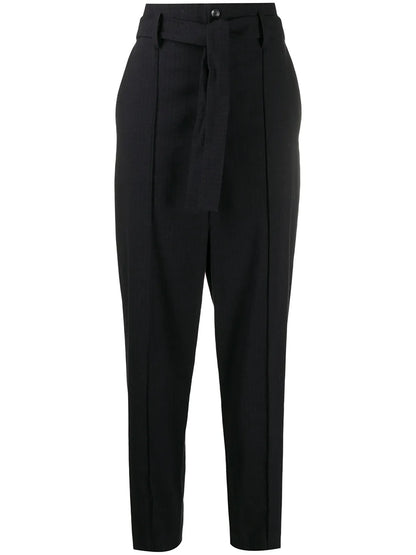 High-Waist Tapered Trousers