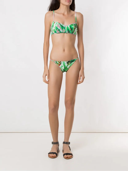 Flower Print Bikini Set
