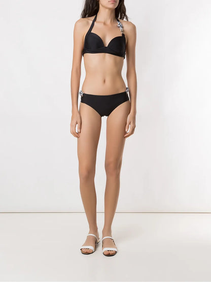 Rope Details Balconette Bikini Set