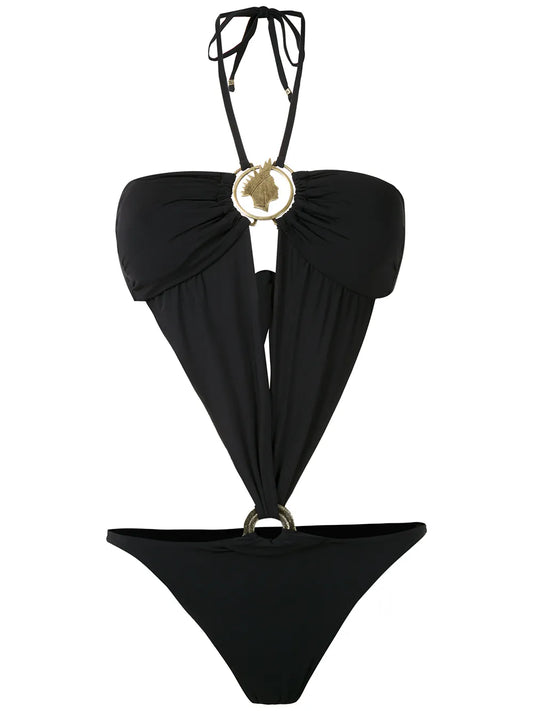 Cut Out Halterneck Swimsuit