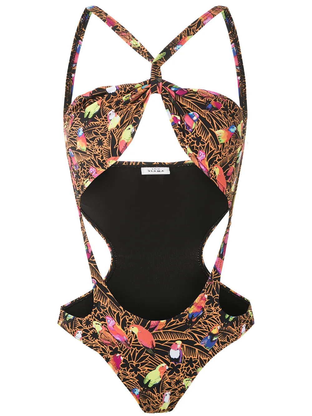 Cut Out Printed Swimsuit