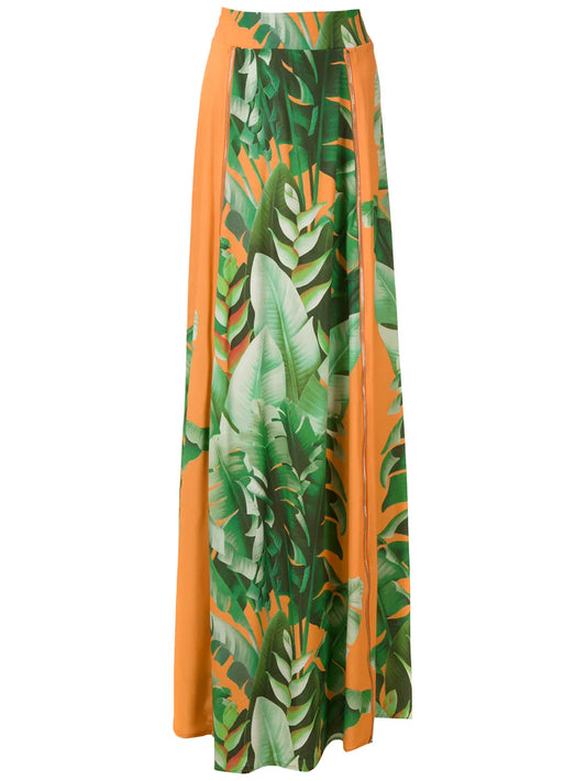 Printed Maxi Skirt