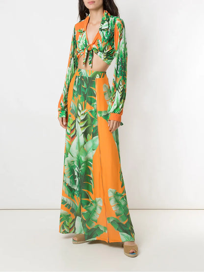 Printed Maxi Skirt